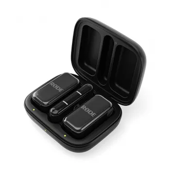 Wireless microphone system Rode Wireless Micro Lightning — omnidirectional, 48 kHz, 24-bit, 100 m range, 7 h battery