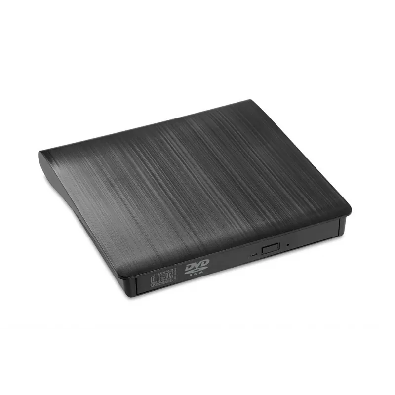 DVD-ROM external optical drive IBOX IED02, USB 3.2 Gen 1, DVD-ROM (8x) / CD-ROM (24x), Black