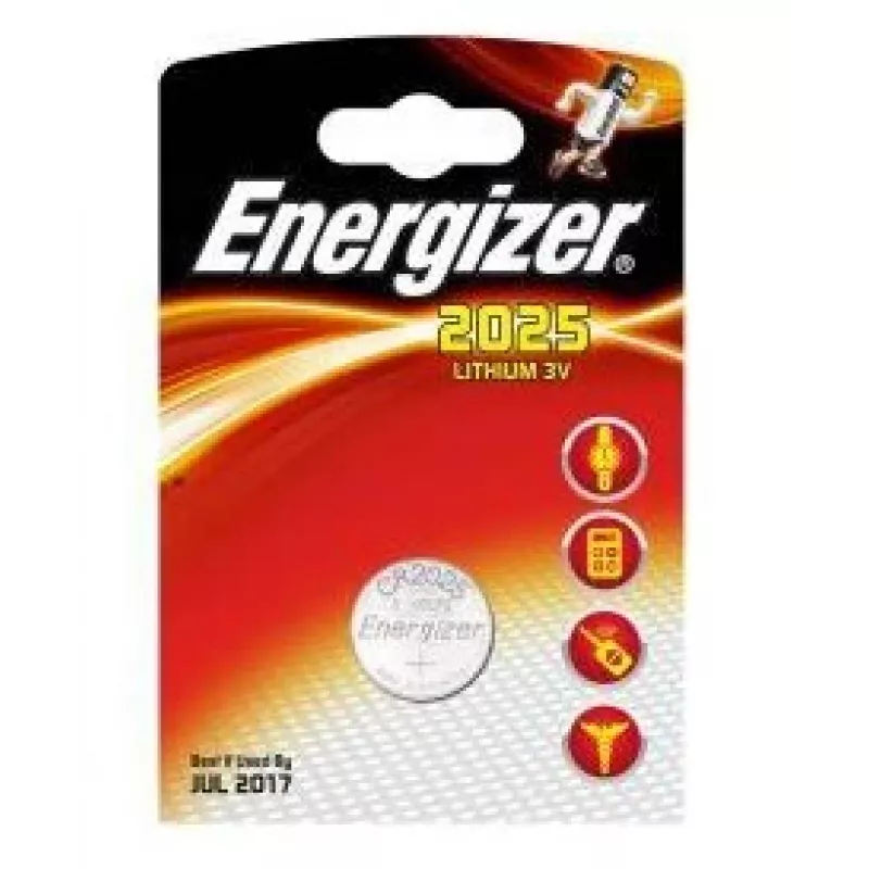Single-use lithium button battery Energizer CR2025 3 V, 1 pc
