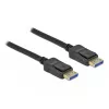 Delock - DisplayPort-Cable - DisplayPort (M) to DisplayPort (M) - DisplayPort 2,0 - 3,0m - Supports 10K 60 Hz (10,240 x 4320) - Black (80263)