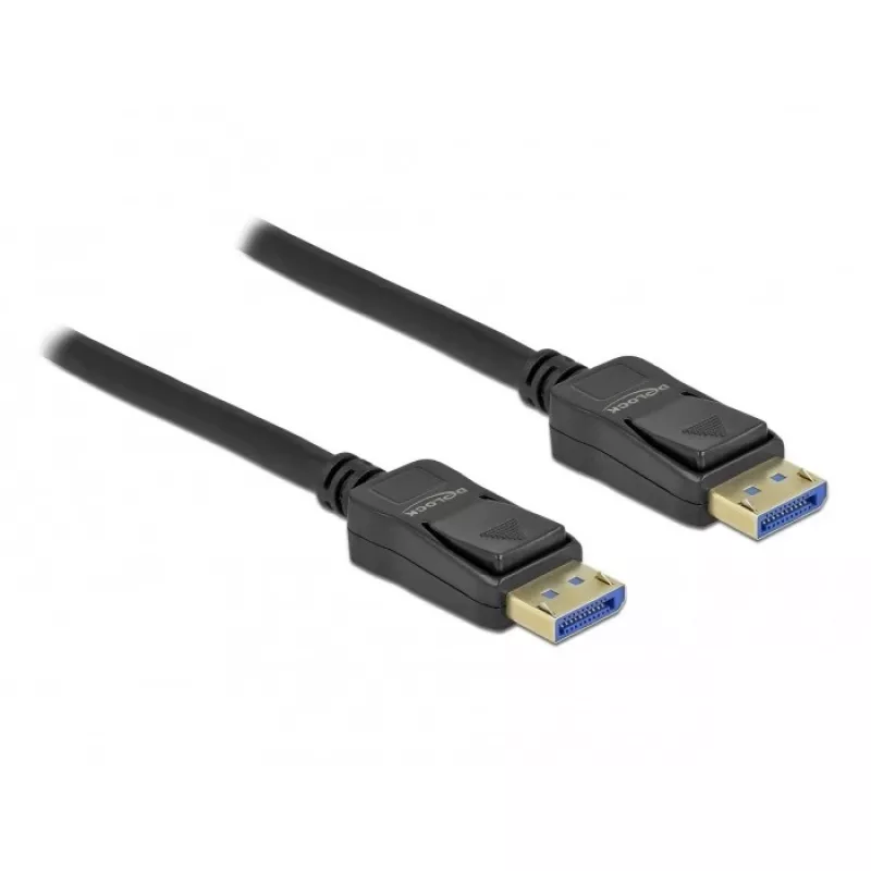 Delock - DisplayPort-Cable - DisplayPort (M) to DisplayPort (M) - DisplayPort 2,0 - 3,0m - Supports 10K 60 Hz (10,240 x 4320) - Black (80263)