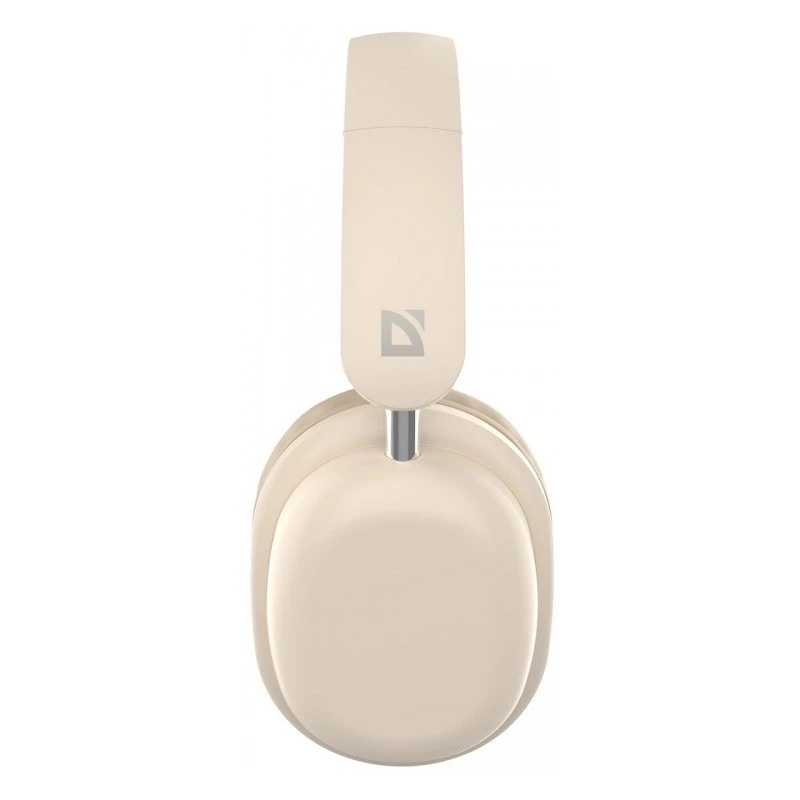 Wireless over-ear headphones DEFENDER EEMOTION B640 BEIGE — binaural, closed acoustic, USB-C, AUX, 20–20000 Hz, 105 dB
