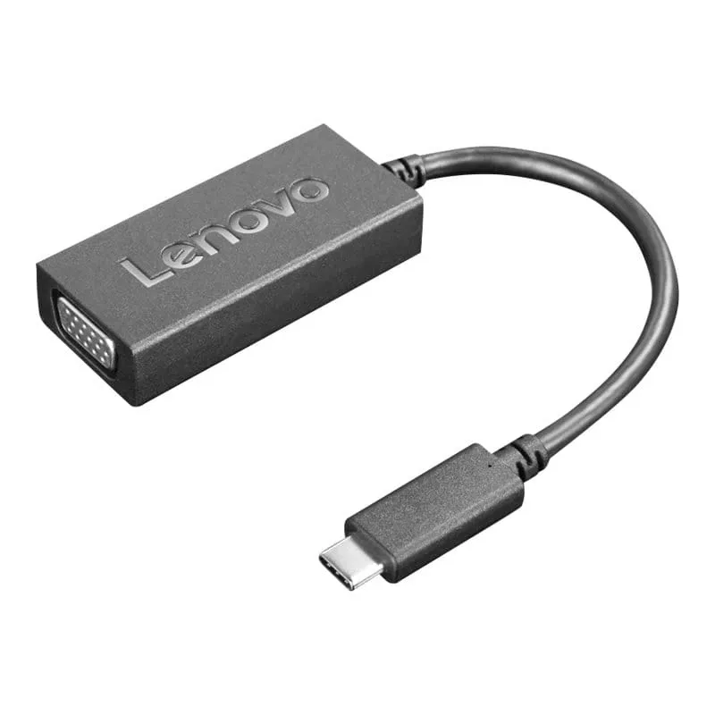 Lenovo 4X90M42956 video cable adapter VGA (D-Sub) USB Type-C Black