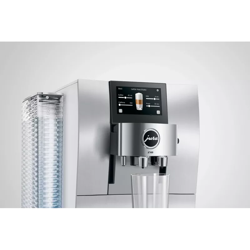 Fully‑automatic espresso machine JURA Z10 (EB) — 2.4 L water tank, built‑in grinder, 1450 W, aluminium/white
