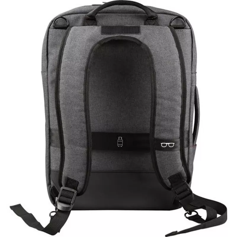 Backpack YENKEE YBB 1522GY — multifunctional laptop backpack for 15.6 inch | Nylon, 12 l, Grey/Red