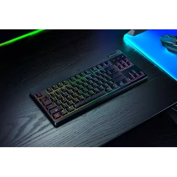Razer BlackWidow V4 Low-Profile Tenkeyless HyperSpeed keyboard Gaming USB RF Wireless Bluetooth QWERTY US International Black