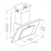 Kitchen extractor hood AKPO WK-4 Nero Eco 60, 600 mm, steel & tempered glass, 326 m³/h, aluminium grease filter, 55–61 dB
