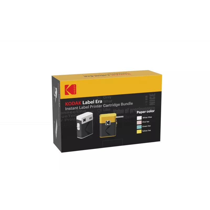 Label printer cartridge bundle Kodak M50 Label Era, yellow refill cartridge M50Y with 13 label rolls