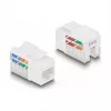DeLOCK Keystone LSA Set RJ45 RJ11 Cat.6 black clip-on holder