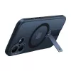 Protective phone case Torras Pstand Spin for iPhone 16 Plus — black, foldable stand, slim protection