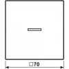 Rocker switch Jung BT LS 17101 P WW — white, duroplast housing, single-piece