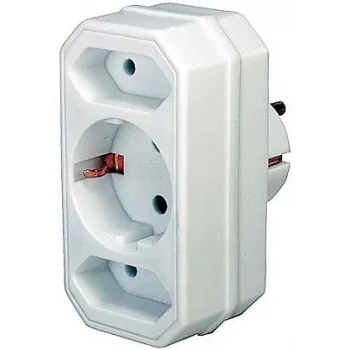 Power Adapter Brennenstuhl 1508050 with 2 + 1 Sockets White