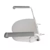 Raised toilet seat Mobilex PLN001 with integrated handrails, polypropylene, adjustable height 6–15 cm, max load 120 kg