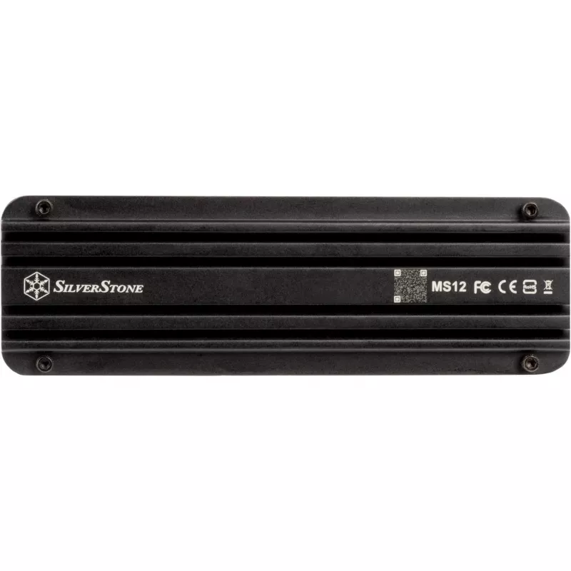 SSD enclosure Silverstone MS12 Black M.2