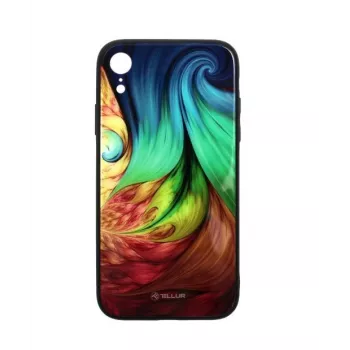 Phone cover Tellur Cover Glass Print for iPhone XR Mesmeric – hard back protective case with glass print