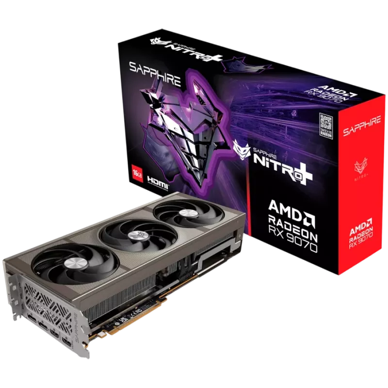 SAPPHIRE NITRO+ Radeon RX 9070 16GB GDDR6 Graphics Card