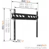 Vogels | Wall mount | MA3000-A | Fixed | 32-55 inch | Maximum weight (capacity) 60 kg | Black
