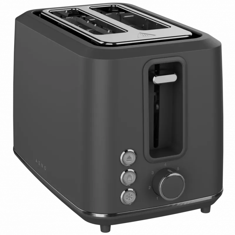 Electric toaster AENO ATS0001G — 2-slot, 220–240V 50–60Hz, 920–1080W, 3 modes, 7 browning levels, Grey