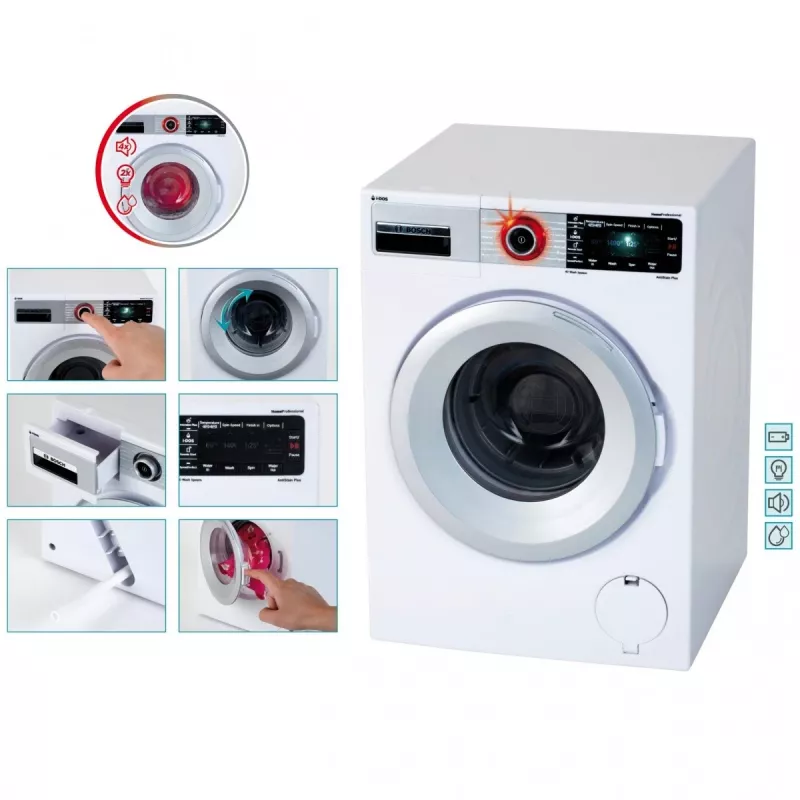Theo Klein 9213 Bosch toy washing machine for children
