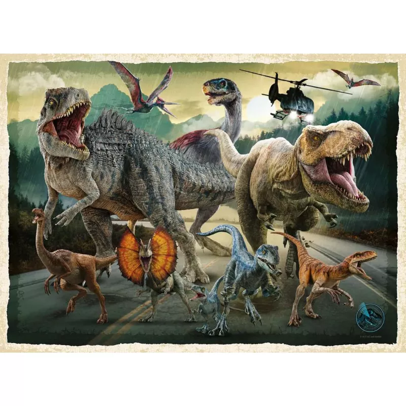 Children's jigsaw puzzle Ravensburger Jurassic World Life Finds a Way — 200 pieces