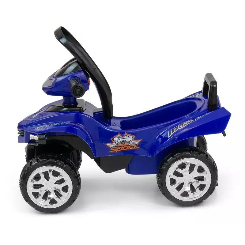 Ride-on toy milly mally Ride-on Monster Navy — children's sit-and-ride vehicle, low seat height