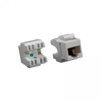 ROLINE Cat.6 Keystone, Unshielded, tool-less, White (26.11.0353)