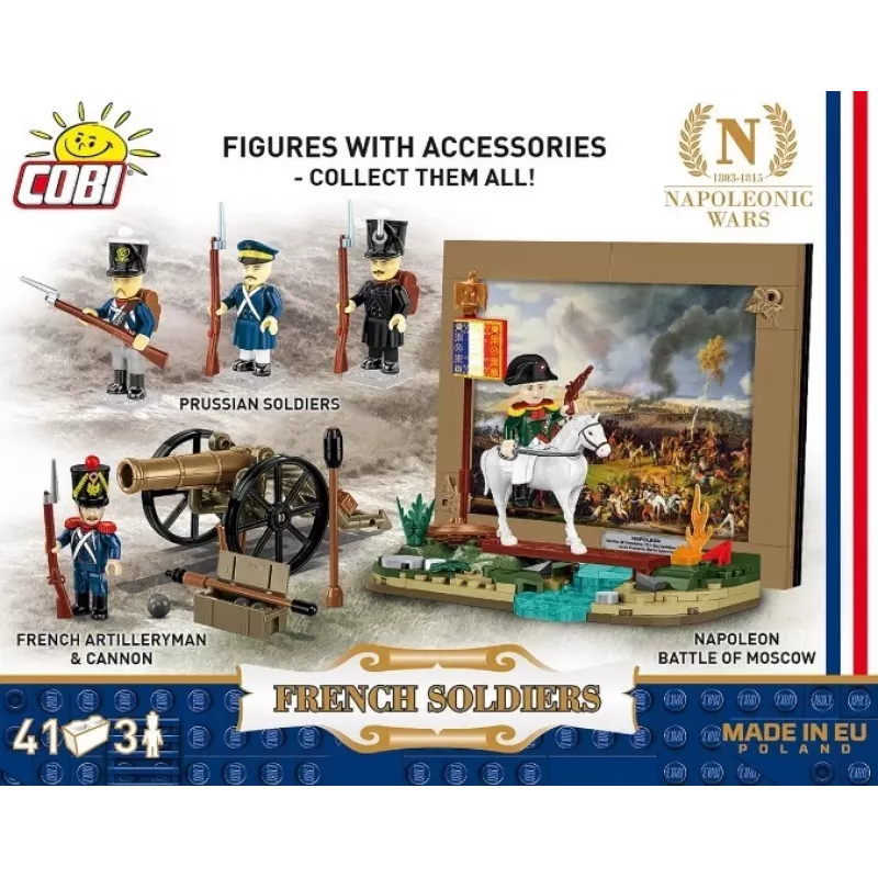 French Soldiers Building Blocks Set, 41 Pieces