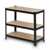 Metal Storage Shelving Unit Black 220X90X40CM