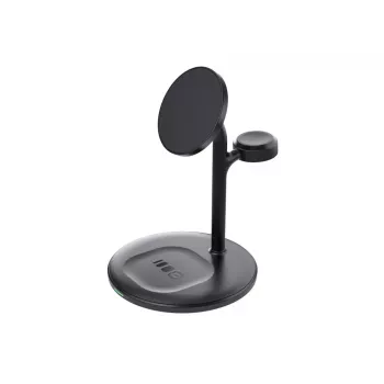 Green Cell MSST-GC-3IN1-B mobile device charger Headphones, Headset, Smartphone, Smartwatch Black Wireless charging Auto