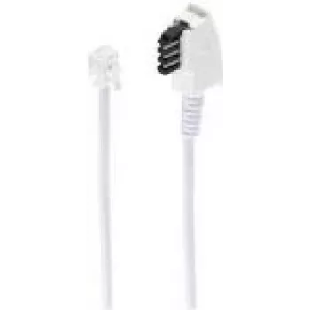 Telephone cable ShiverPeaks BS70050-W 10 m TAE F RJ-11