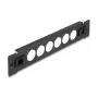 Patch panel DeLOCK 10 inch D-Type 6 port tool free black