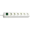 Brennenstuhl 1159520400 Stedosen-Leiste 6-fach 45° weiß mit Schalter 3 m Kabel H05VV-F3G1,5 POS-Reiter (1159520400)