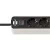 Power Extension Brennenstuhl 1153240126 1.5m 4 AC Outlets Indoor Black White
