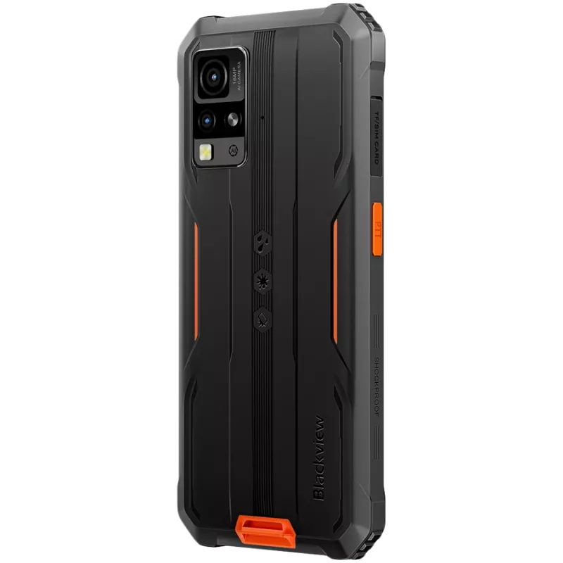 Blackview Rugged BV4800SE LTE 6.56 HD+IPS 720x1612 90Hz 4Gb+64Gb UMS9320E Octa-Core 1.8GHz CAM Front 8MP Rear 16MP+2MP NFC 5100mAh NO Charger Android 15 Orange