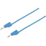 VOLTCRAFT Test Lead [Plug 4 mm - Plug 4 mm] 1 m Blue MSB-300 (MSB-300-1-BL)