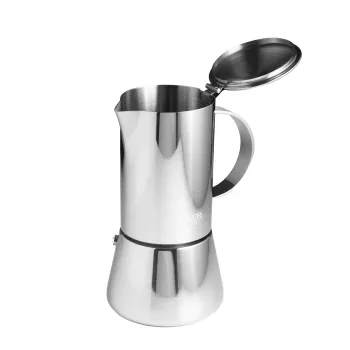 Espresso coffee maker Adler AD 4419 — stainless steel body, compact size
