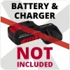 Einhell GE-CG 18 Li - Solo 100mm Red Cordless Grass Shears (3410370)