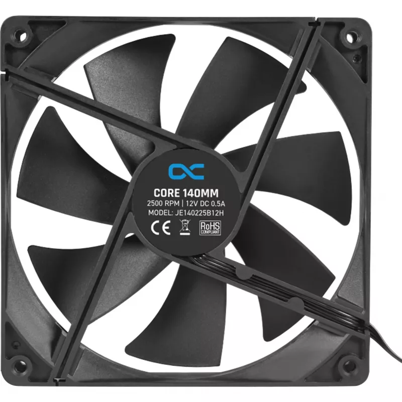 Alphacool Core 140mm PWM Case Fan 2500rpm Black