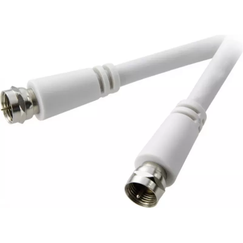 SpeaKa Professional SAT Connection Cable [1x F-Plug - 1x F-Plug] 1.50 m 90 dB White (SP-7870000)
