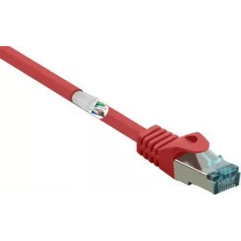 RF-5043954 RJ45 Network Cable Patch Cable CAT 6a S/FTP 2.00 m Red Flame-Retardant 1 pc(s) (RF-5043954)