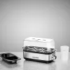 Egg cooker Rommelsbacher ER 600 — electric egg boiler, 6-egg capacity, 400 W, stainless steel, transparent lid