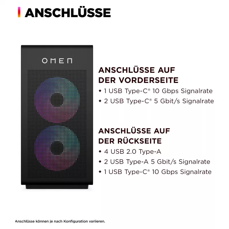 HP OMEN 35L GT16-0065ng AMD Ryzen™ 7 8700F Gaming PC