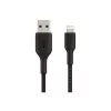 Cable Braided USB-Light ning 1m Black