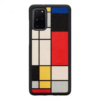 Phone case man and wood Galaxy S20+ wood black — protective wooden back cover for Samsung Galaxy S20+