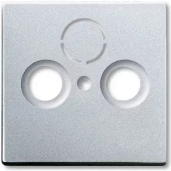 BUSCH JAEGER central cover plate alusi f.Antenna Socket 2Loch 1743-83