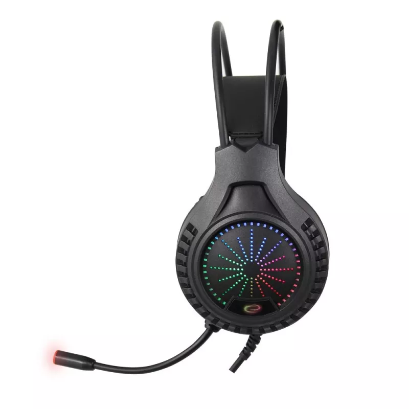 Wired gaming headphones ESPERANZA EGH5000 — over-ear, USB 2.0, 20–20,000 Hz, 32 Ω, 105 dB, 1.5 m cable, boom mic