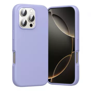 Protective MagSafe Case Vention KUHV0-40 for iPhone 16 Pro Max, lilac, MagSafe compatible, wireless charging support