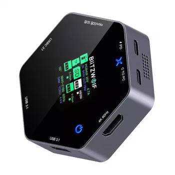 Docking station BlitzWolf BW-TH16 8in1 USB 100W with LCD smart display