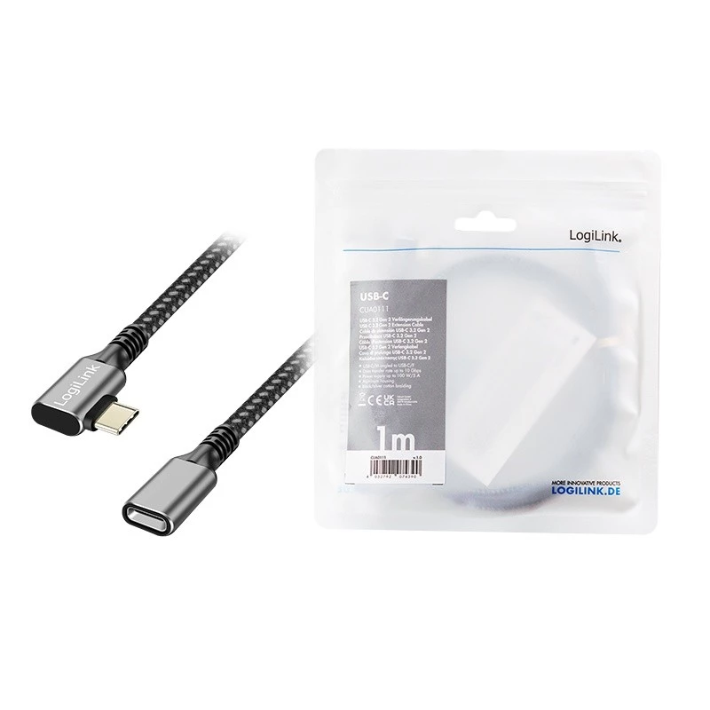 USB3.2 Gen2 Type-C to USB-C/F, PD, 1m
