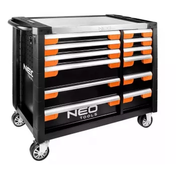 NEO TOOLS PRO Workshop Cabinet 12 Drawers 84-225 Heavy-Duty Steel Tool Storage